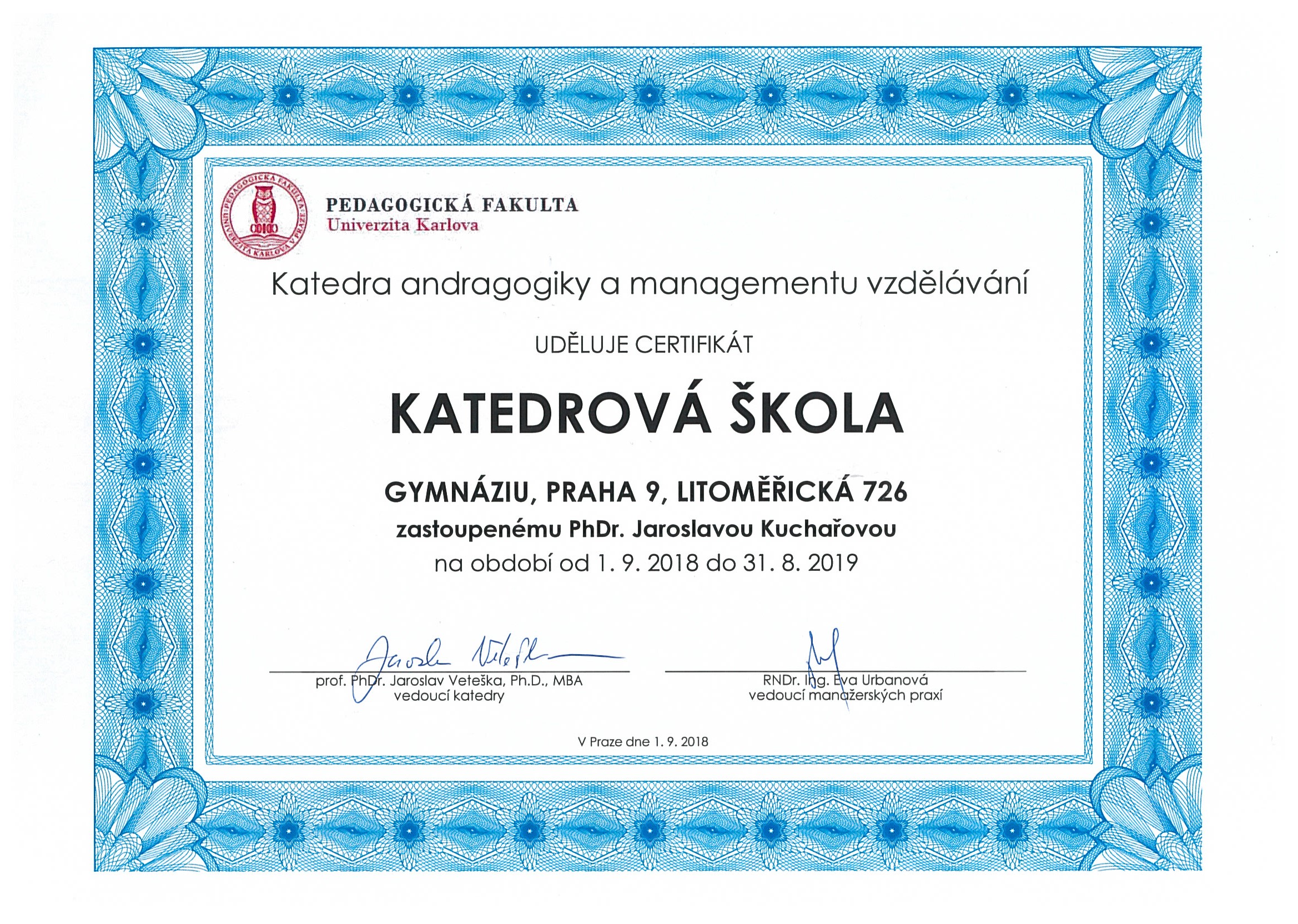 Katedrová škola PedF UK